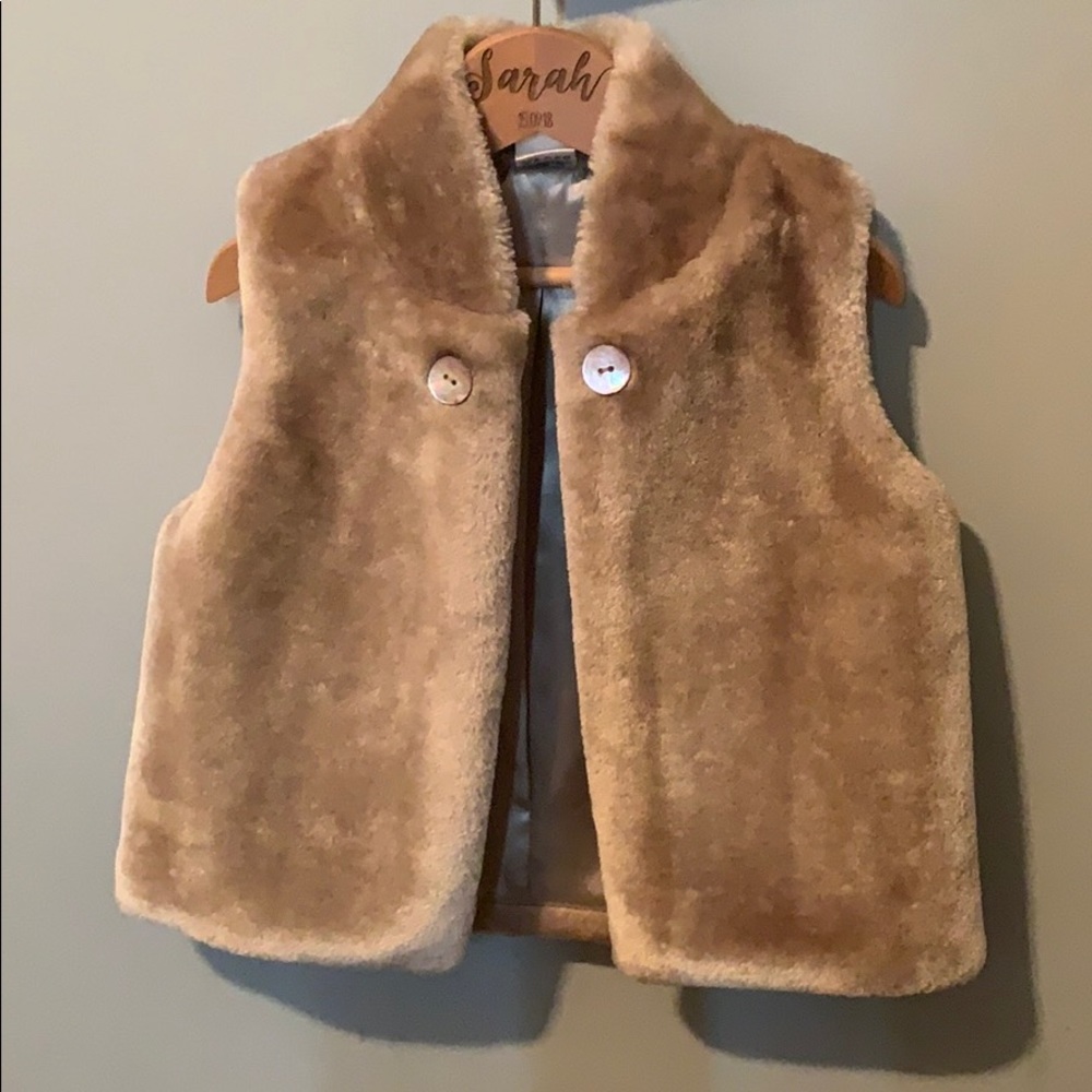 Sarah Louise faux fur vest